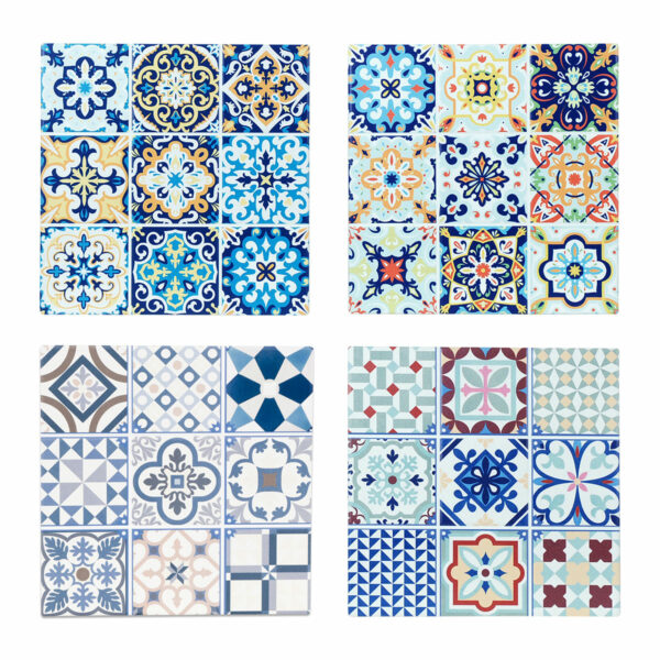 Keramik-Topfuntersetzer mit Fliesenmotiv 20 cm – 20825