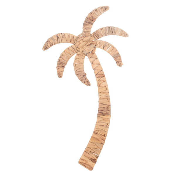 Wanddeko Palme aus Wasserhyazinthe