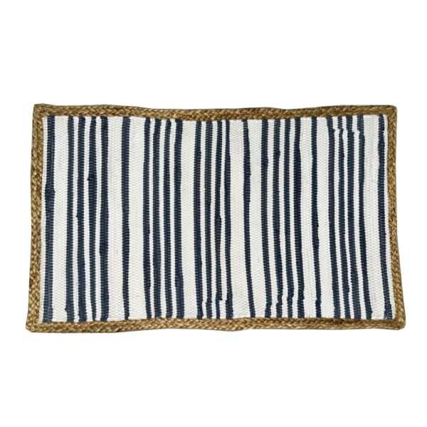 Jute-Baumwoll-Teppich 80 × 50 cm