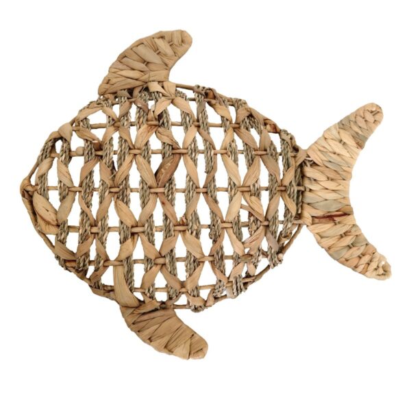 Wanddeko Fisch aus Wasserhyazinthe – klein