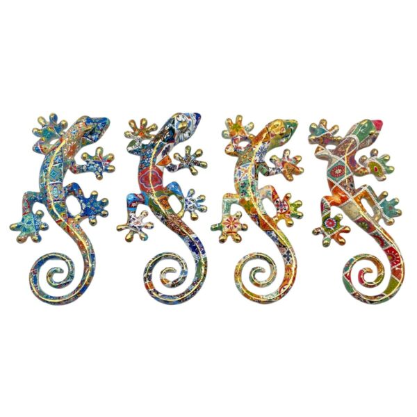 Wanddeko Eidechse aus Harz – 18 cm